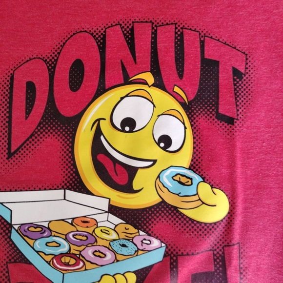 Cat & Jack Donut Time t-shirt boys youth XL (16)  yellow smiley face - Picture 7 of 7